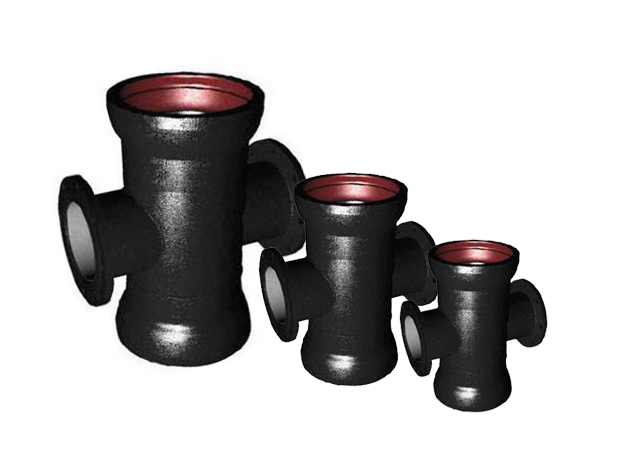 Чугунный крест раструб-фланец ВЧШГ 350х350