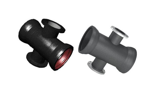 Чугунный крест раструб-фланец ВЧШГ 350х350