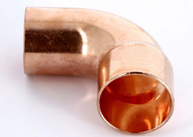 Медный однораструбный угол 90 ̊  4 1/8